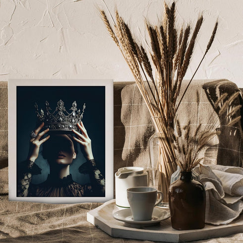 Posterizer 1 pcs-You are a queen-Dark Academia Aesthetic-Inspirational Women's Art-Motivational & Inspirational-Gift for Woman, Women, Wife, Girlf...